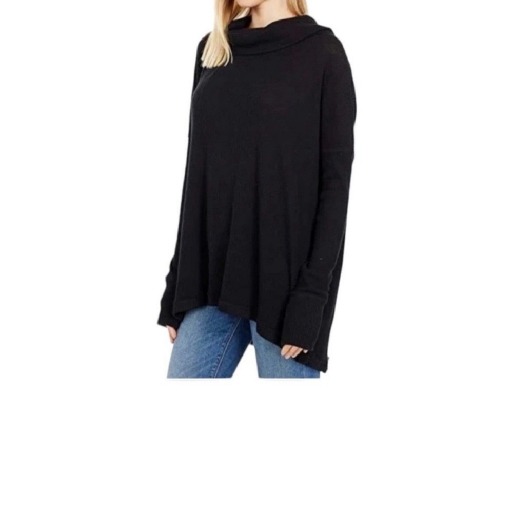 NWT Free People Juicy long sleeve tunic in black - Picture 1 of 9